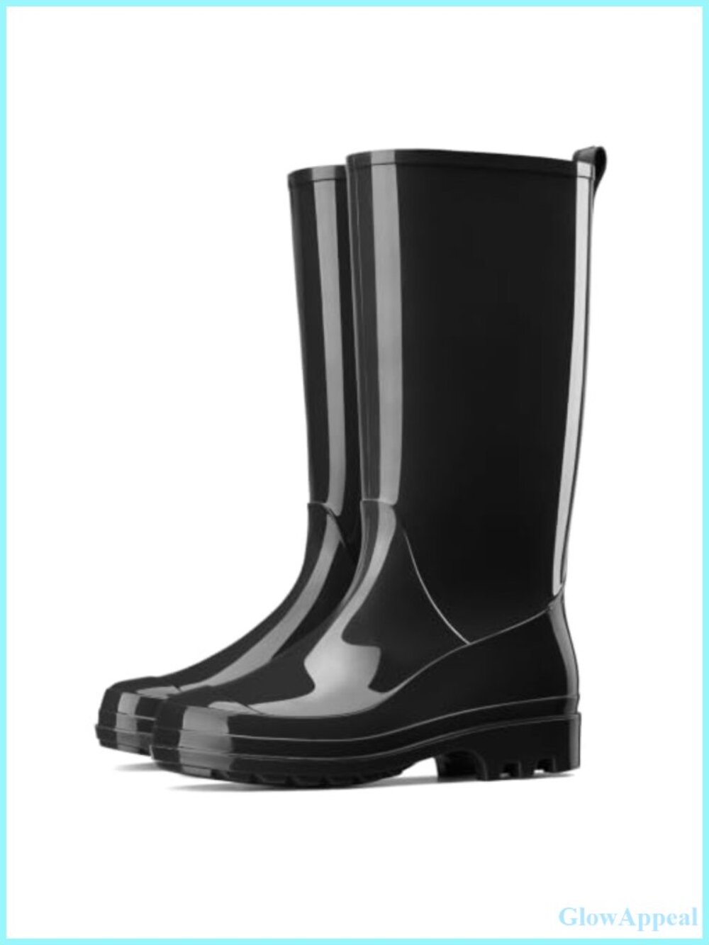 HISEA Women's Tall Waterproof Knee-High Rain Boots Recycled PVC